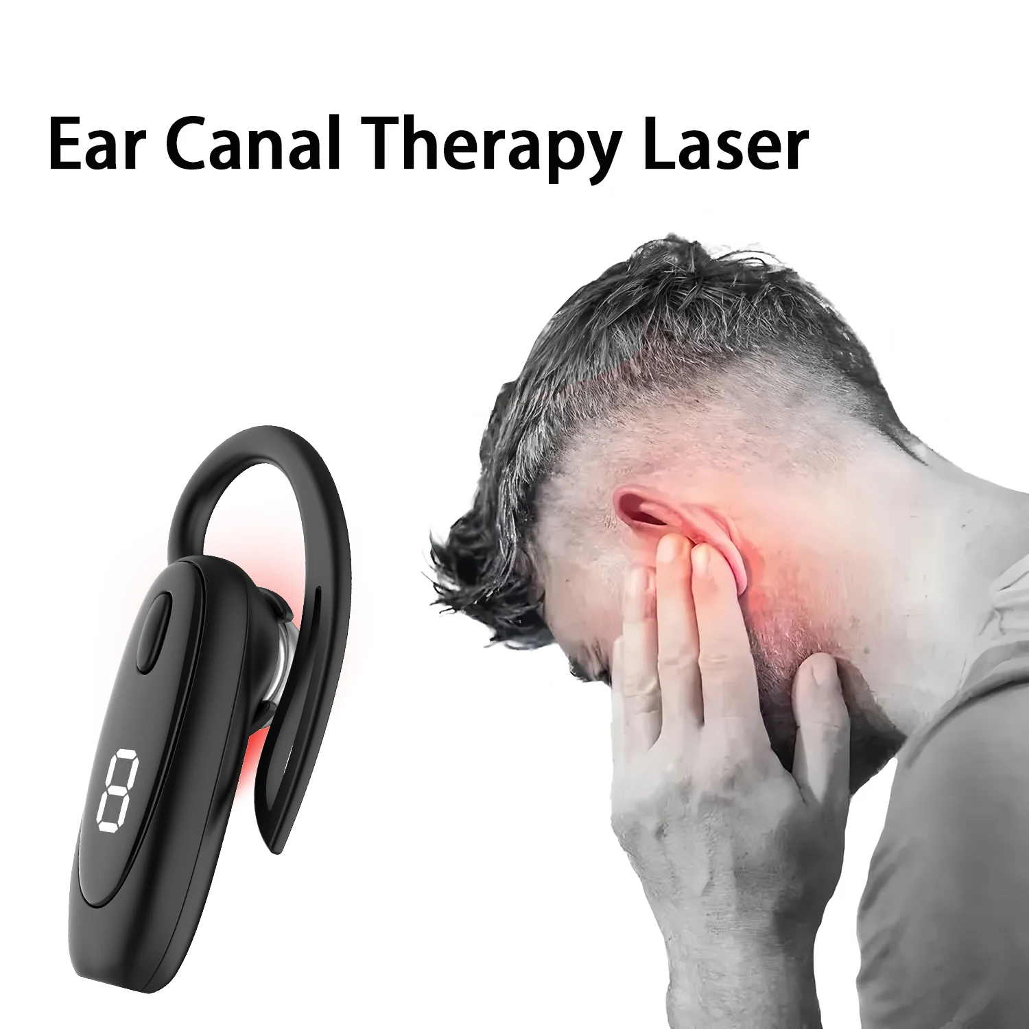 650nm Lasertherapie-Ohrstöpsel | Tinnitus-Linderung, Ohr-Irradations-Physiotherapie, Mittelohrentzündungs-Pflege & Hörverbesserung Image