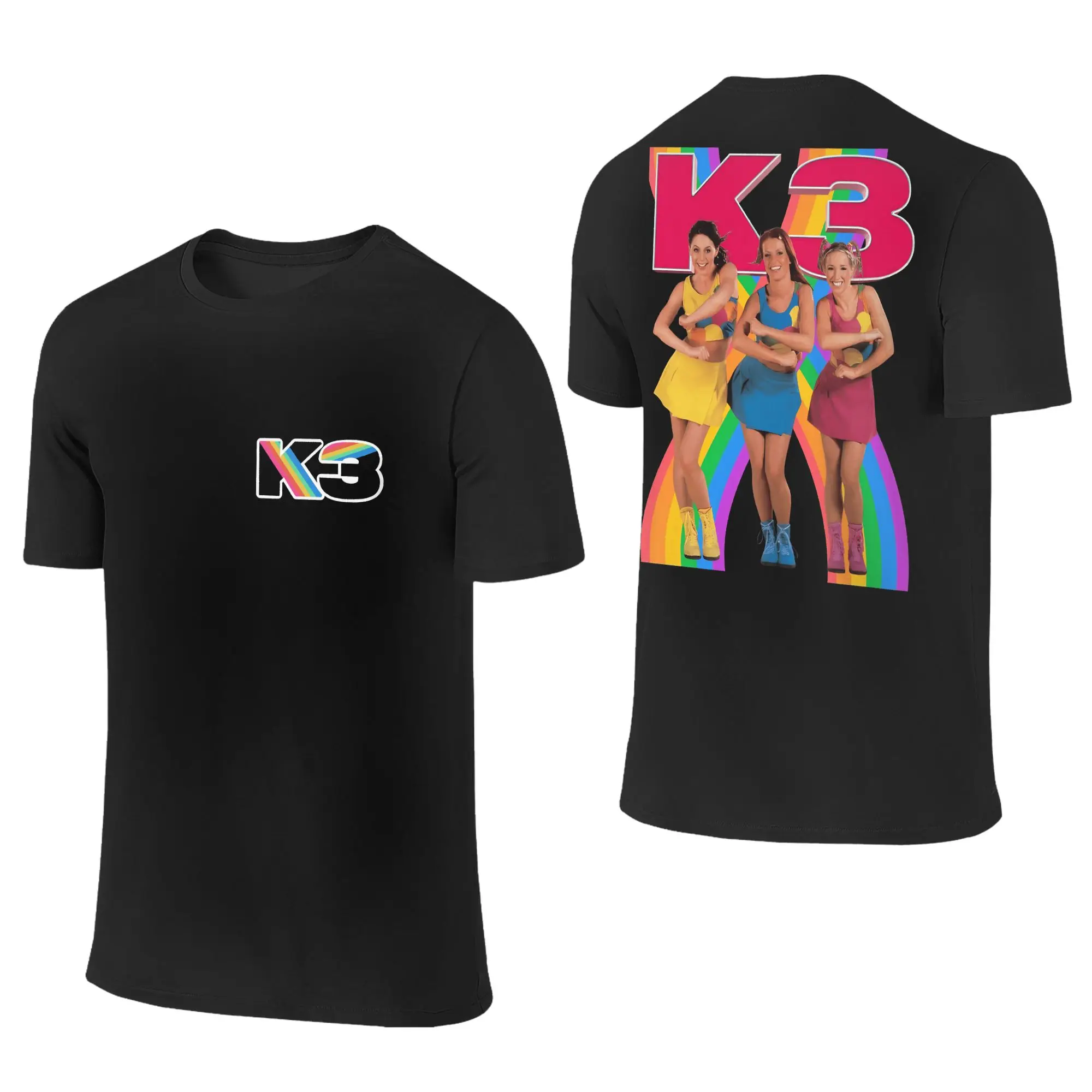 2026 K3 Studio100 T-Shirt Hippie T-Shirts Kurzärmeliges Vintage Hochwertiges T-Shirt Strand 100% Baumwolle O-Ausschnitt Übergroßes Top-Oberteil