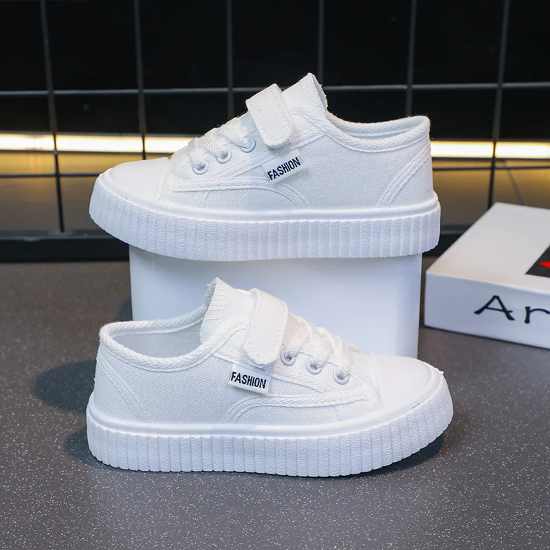 Kinder Freizeitschuhe Weiß PU-Leder Schlichtes Design Schulschuhe Unisex Allround 26-36 Vier Jahreszeiten Jungen Mädchen Schuhe