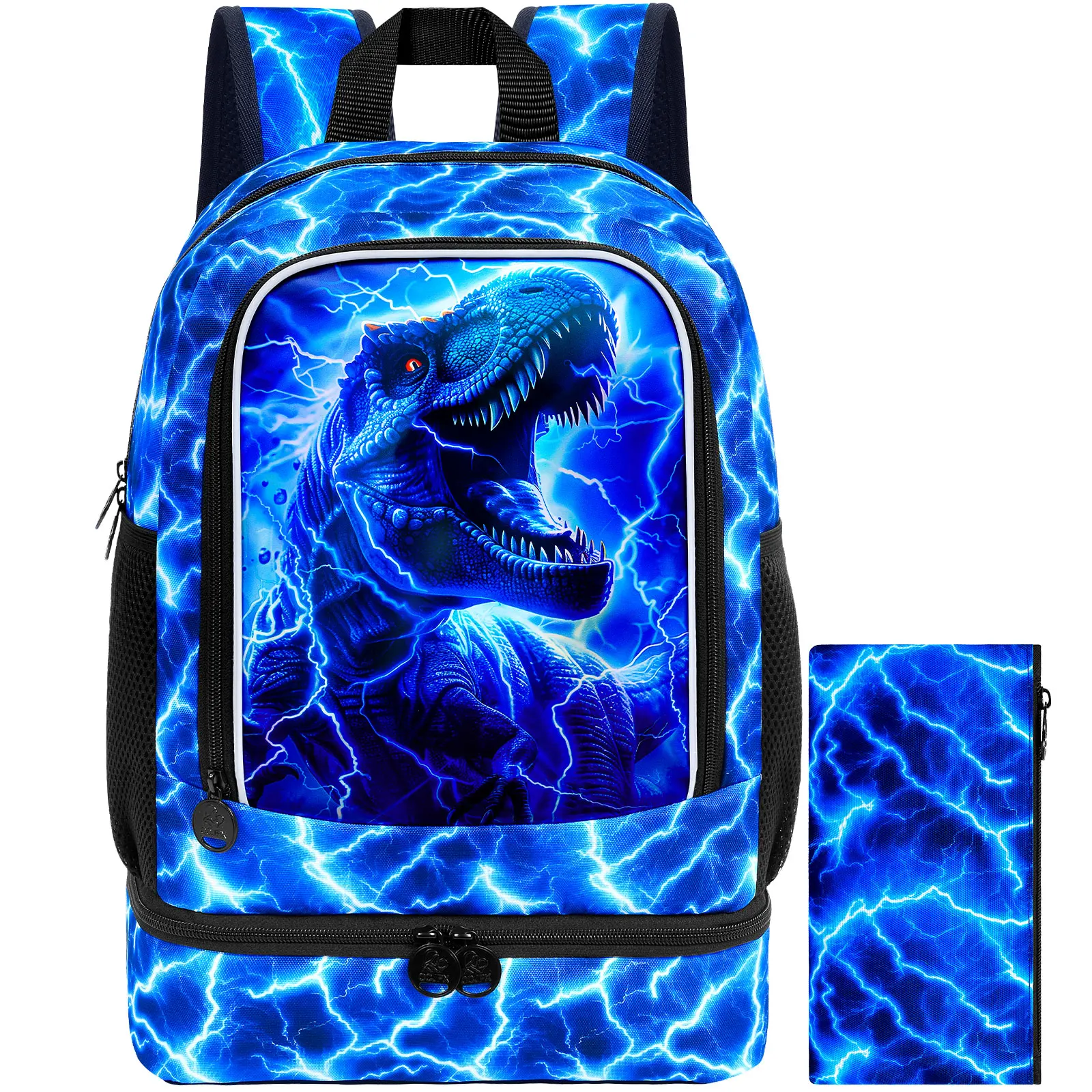 Sac à dos pour garçons, ensemble de sacs à dos pour enfants avec compartiment inférieur pour le déjeuner, sac d'école pour l'école primaire, la maternelle et les tout-petits