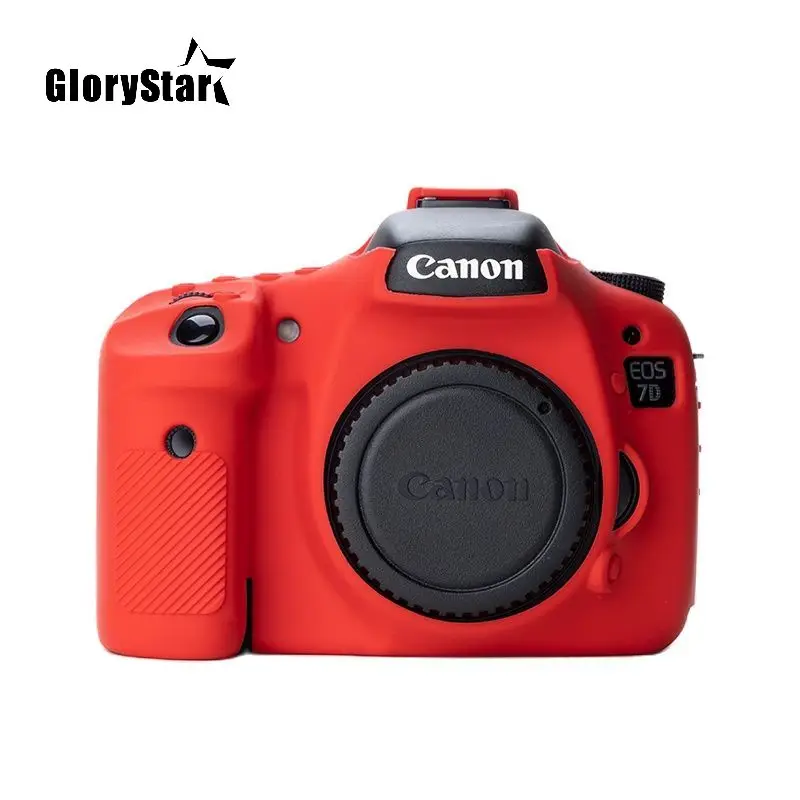 Étui pour appareil photo numérique en silicone EOS 7D, peau d