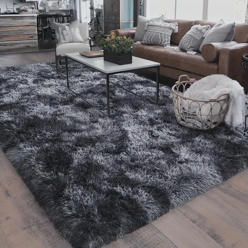 VIKAMA Minimalistischer Fleece-Teppich: Komfortabel und maschinenwaschbar – Perfekt für Wohnzimmer-Sofas, Kleiderschränke und Wohndekoration Image