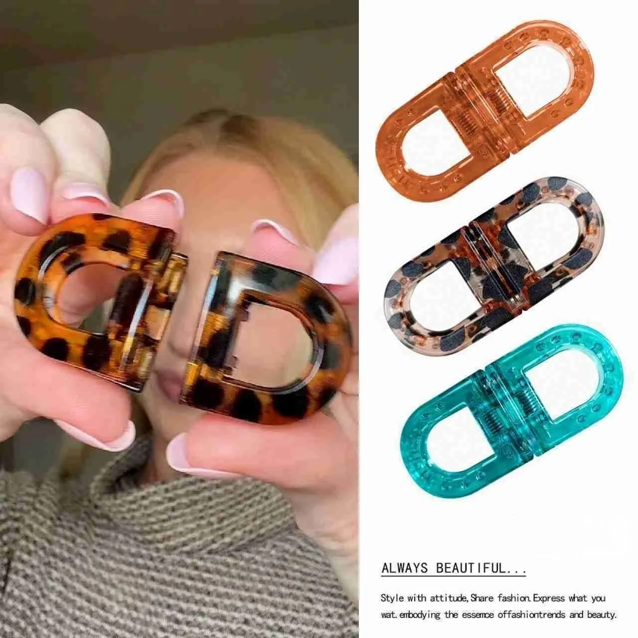 Neue magnetische Haarspange: Beliebter magnetischer Haarclip für den Hinterkopf, elegantes Halb-Hoch-Do-Style-Haar-Accessoire für Damen – ideal für den täglichen Gebrauch Image