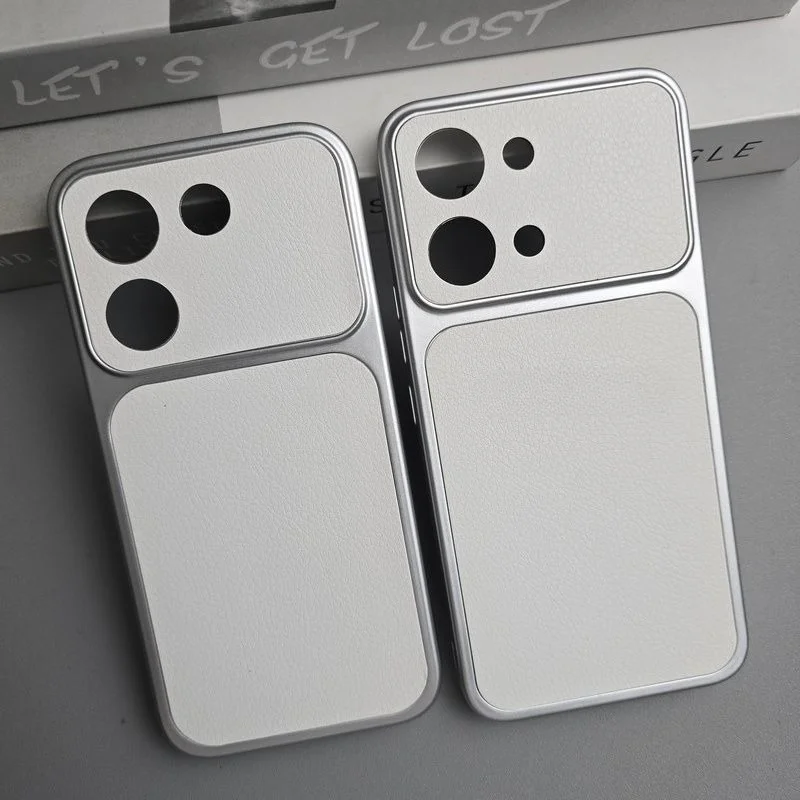 Modische Schlichte PU-Leder Handyhülle für POCO X8 Pro Max X7 F8 Ultra F7 M8 Pro mit Großem Objektivfenster Stoßfester Schutz Schlanke Abdeckung Image