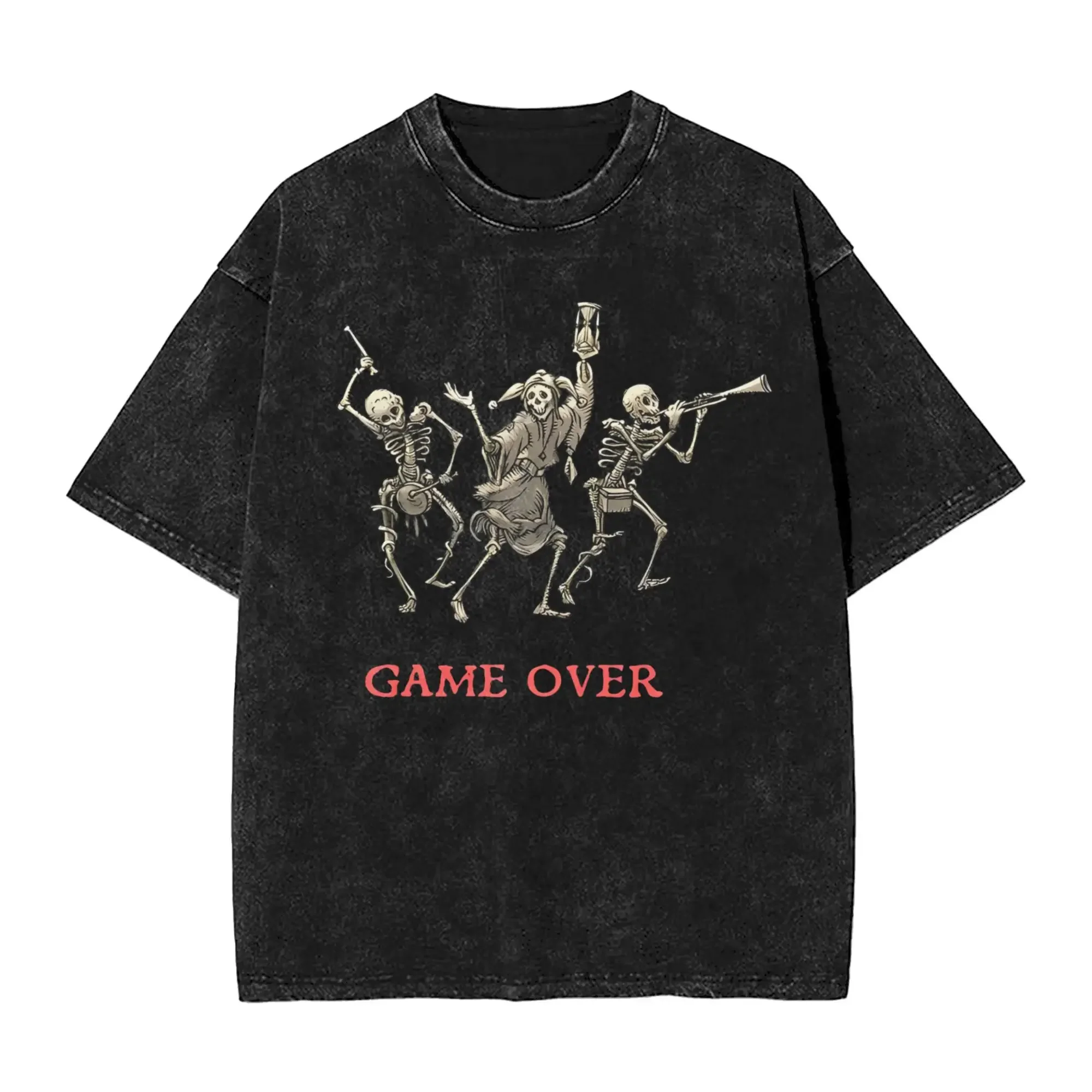 Kingdom Come Deliverance Death Screen T-Shirt Hippie T-Shirts Kurzarm Ästhetische Oberteile Sommer Casual O-Ausschnitt Große Größen Top Tees
