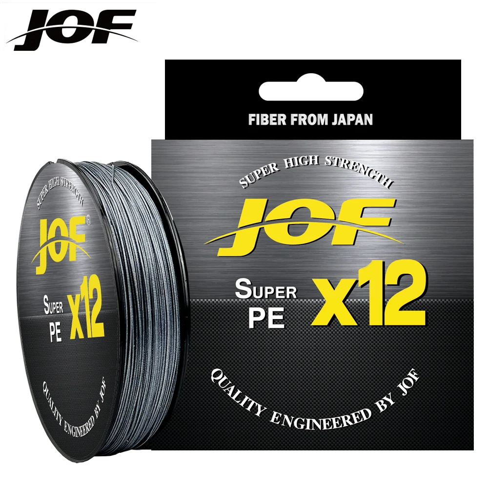 JOF 12-fädige 500M PE Geflochtene Angelschnur Tresse Pêche Salzwasser-Angelschnur Multifilament 12 Fäden Image