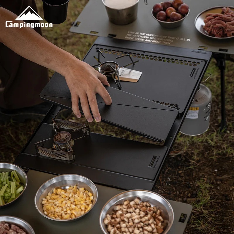 CAMPINGMOON CK-3650 Brückentisch Picknick-Kombinationstisch Taktischer IGT-Tisch Campingtisch Leichter Tragbarer Outdoor-Klapptisch Image