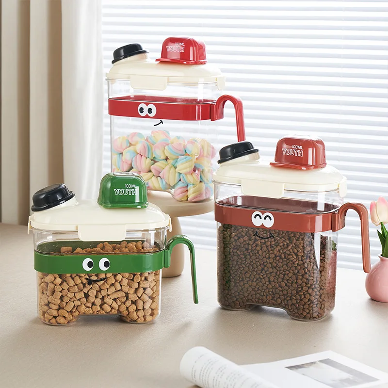 Seau de stockage pour aliments pour chats, réservoir scellé pour aliments pour chiens, conteneur de stockage pour aliments pour animaux de compagnie, boîte de stockage pour aliments pour chiens et