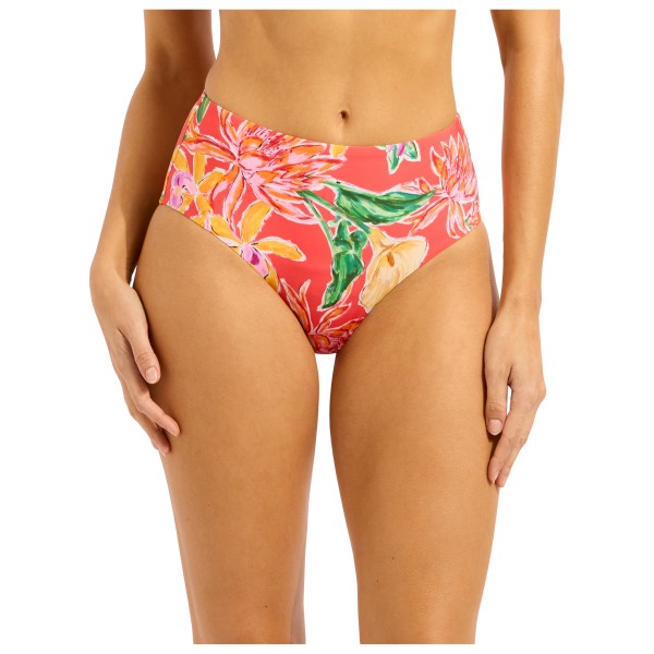 Seafolly - Women's Hothouseflowers High Waisted Pant - Bikini-Bottom Gr 40 rot