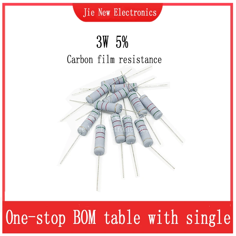 20 Stück 3 W 5 % 0R-10M 0,1 R 0,56 R 10R 18R 100R 1 K 2,4 K 10 K 12 K 27 K 33 K 68 K 100 K 120 K 220 K 1 M 2,2 M 6,8 M Ohm Oxidschichtwiderstände Image