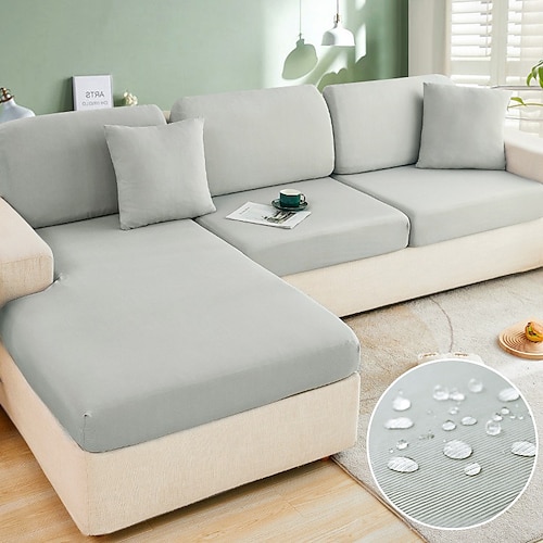 Kühlender Sofabezug, Sofabezug aus Eisseide, Sommersofabezug, rutschfester Sofasitzkissenbezug, waschbarer Universal-Sofaschutz für das Wohnzimmer Image