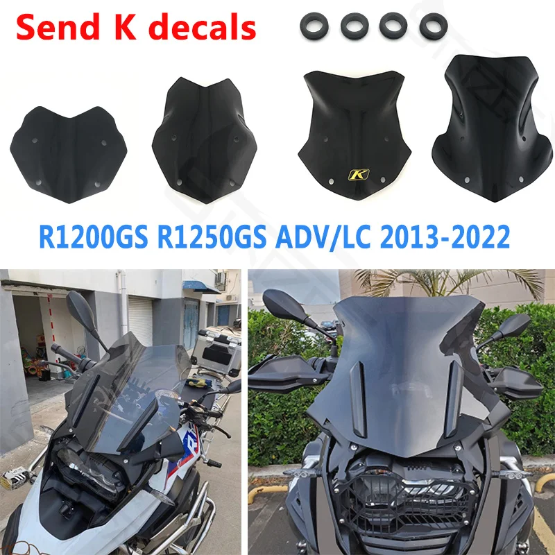 R1200GS R1250GS Windschutzscheibe für BMW R1200GS R 1200 GS LC R1250GS R1250 GS ADV Adventure 2013–2023 Displayschutzfolie Image