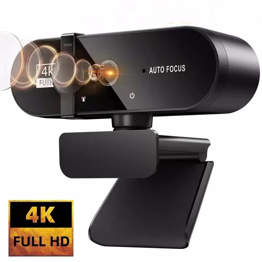 Pour mise au point automatique PC ordinateur portable caméra de prise de vue vidéo 2K Full HD Webcam 4K Webcam 1080P Mini caméra avec Microphone 30fps USB Web Cam