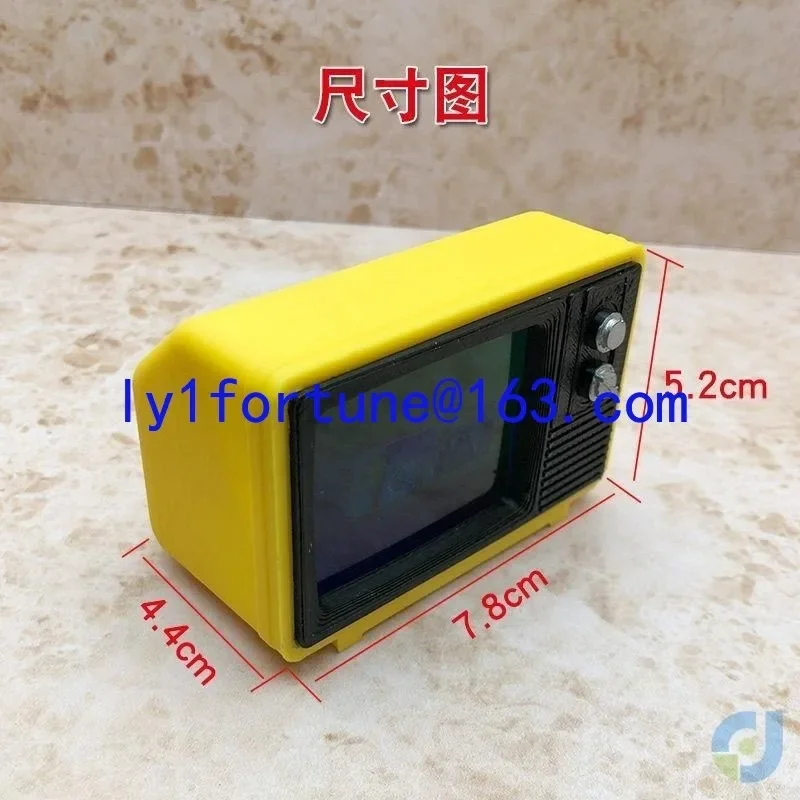 Retro-Mini-TV in Miniaturausführung zum Echtauftragen und Spielen Image