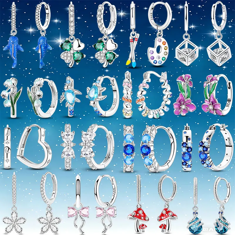 2026 Neue Elegante 925 Sterling Silber Damenohrringe, Antiallergisch, Eleganter und Luxuriöser Stil, Hochwertige Schmuckgeschenke für Frauen