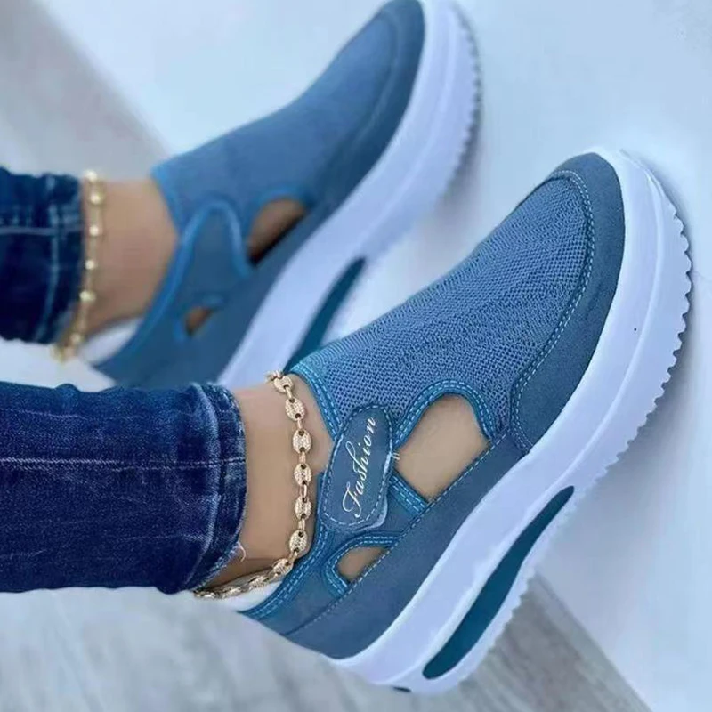 Rote Freizeitschuhe, atmungsaktive Modemarke für Damen, Sommer-Damen-Sandalen, Plattform, vulkanisierte Schuhe, neue Sportschuhe für Damen