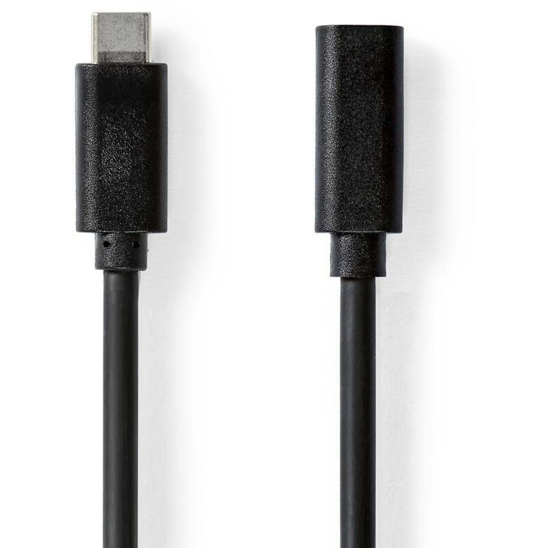 Usb Cable Usb 32 Gen 1 Usb C Male Usb C Female 60 W 4k60hz 5 Gbps Nickel Plated 100 M Round Pvc Black Label