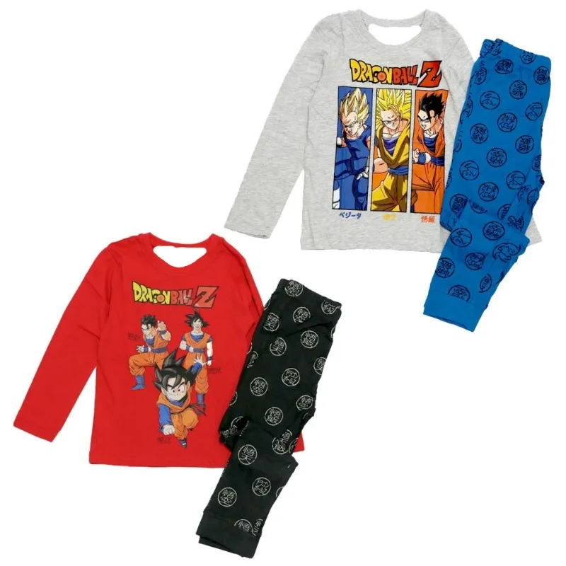 2026 Neues Dragon Ball Goku Pyjama-Set Anime Kinder Weiche Schlafanzüge Lockere Hauskleidung Frühling Herbst Langarm-Hosen-Anzug Pyjamas Image