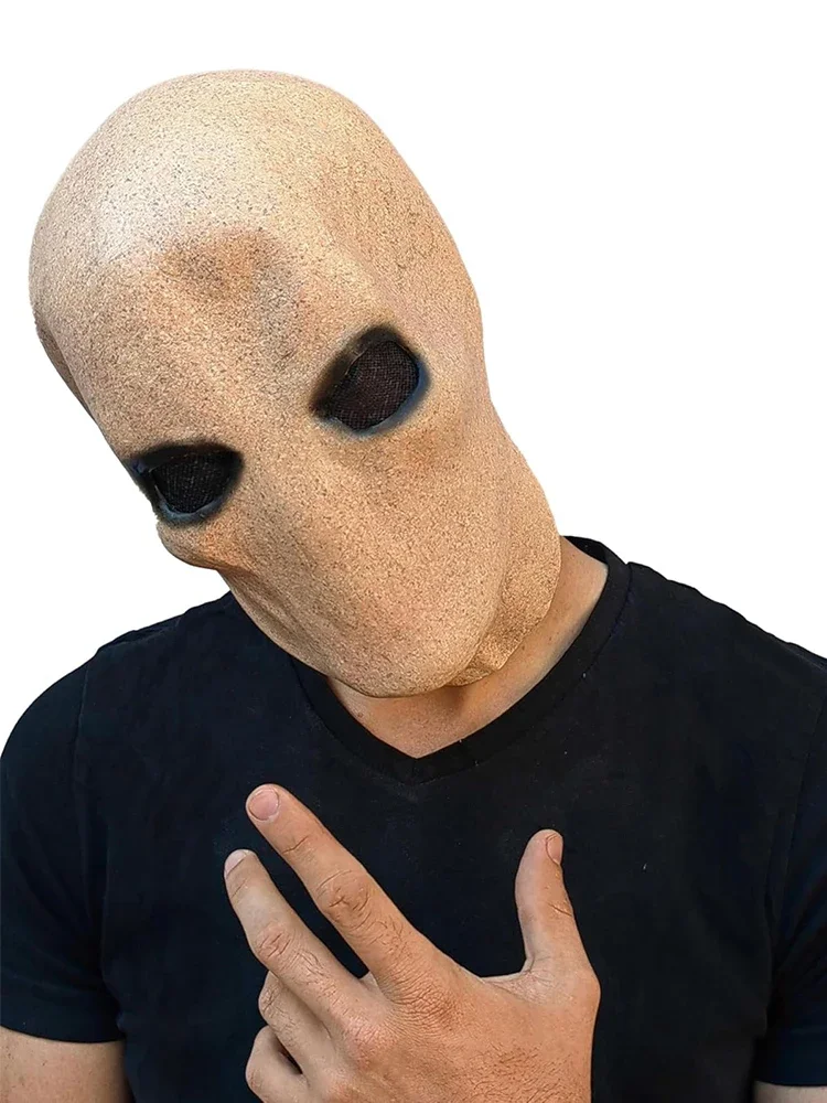 Halloween Maske Frau Mann Voller Kopf Gesicht Realistische Silikon Opa Oma Maske Simulation Liefert Party Cosplay Requisiten Image
