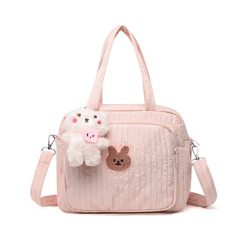 Baumwolle Mama Tasche Windel Taschen für Baby Niedliche Handtaschen Baby Artikel Organizer Windel Caddy Tasche Mutterschaft Pack Mutter Kinder Image