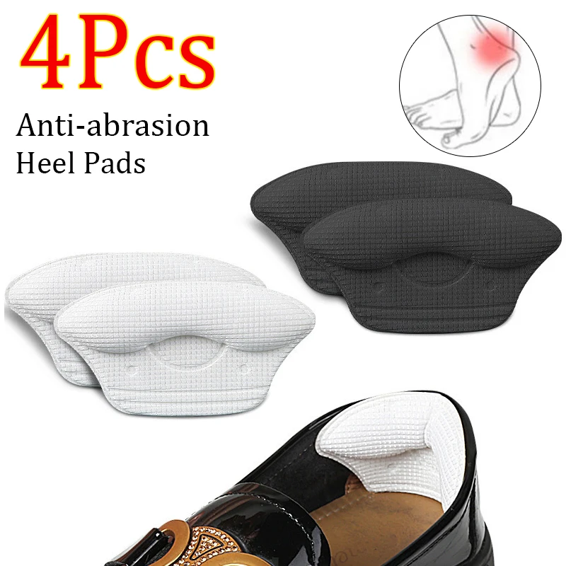 4er-Set Fersenpolster zur Schmerzlinderung, High-Heel-Einlagen, Schutzpflaster für Sportschuhe, Größenanpassung, Anti-Verschleiß-Fußpolster, Kissen-Einlagen Image