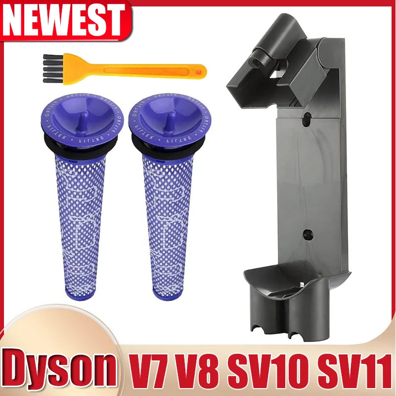 Ladegerät Aufhänger Und Filter Für Dyson V7 V8 SV10 SV11 Serie Handheld Staubsauger Zubehör Lade Halterung Wand Halterung Image