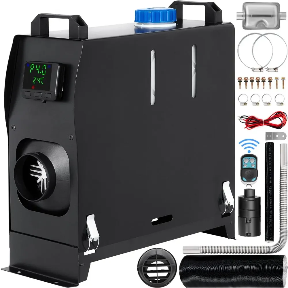 SIHAO 8 kW Diesellufterhitzer, All-in-One-12-V-Standheizung, ein Auslassloch, mit LCD-Schalter, schnelles Aufheizen, für Wohnmobil, LKW, Boot, Bus