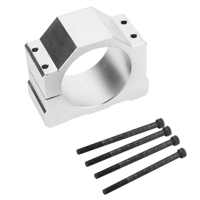 52mm 56mm 65mm 80mm Aluminium Spindel Klemme Motor Halterung mit 4 stücke Schraube für CNC Gravur router Maschine Motor Montage Halter Image