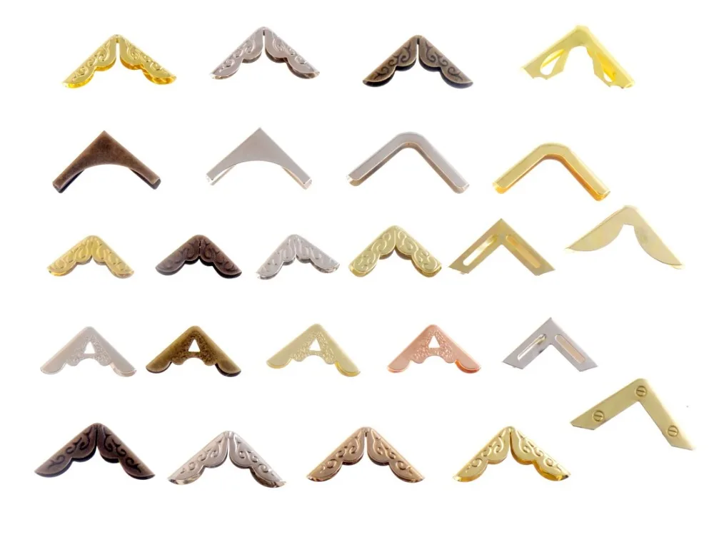 12 stücke Bronze/Silber/Bronze option Mehr stil Buch Scrapbooking Alben Menüs Ordner Corner Protektoren Image