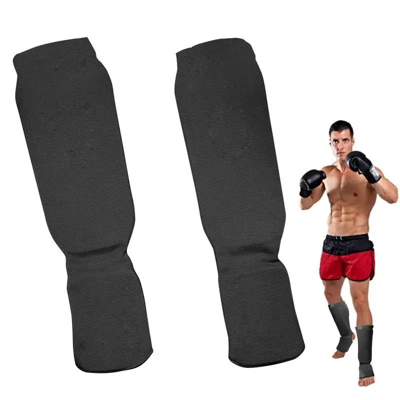 Taekwondo Training Beins tütz schutz Box schutz ausrüstung mit Spann beins chutz Sandas Kampf schutz ausrüstung mma Image