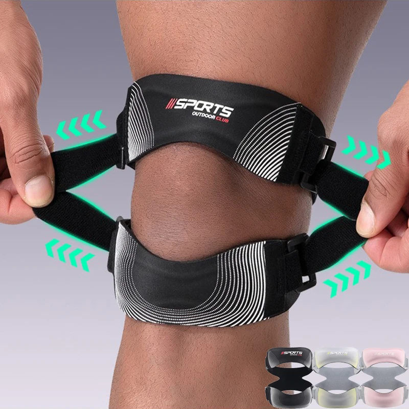 1-teiliger Patellar-Sehnen-Stützgurt, Kniebandage, verstellbarer Kniegurt für Laufen, Arthritis, Pullover, Tennis Image