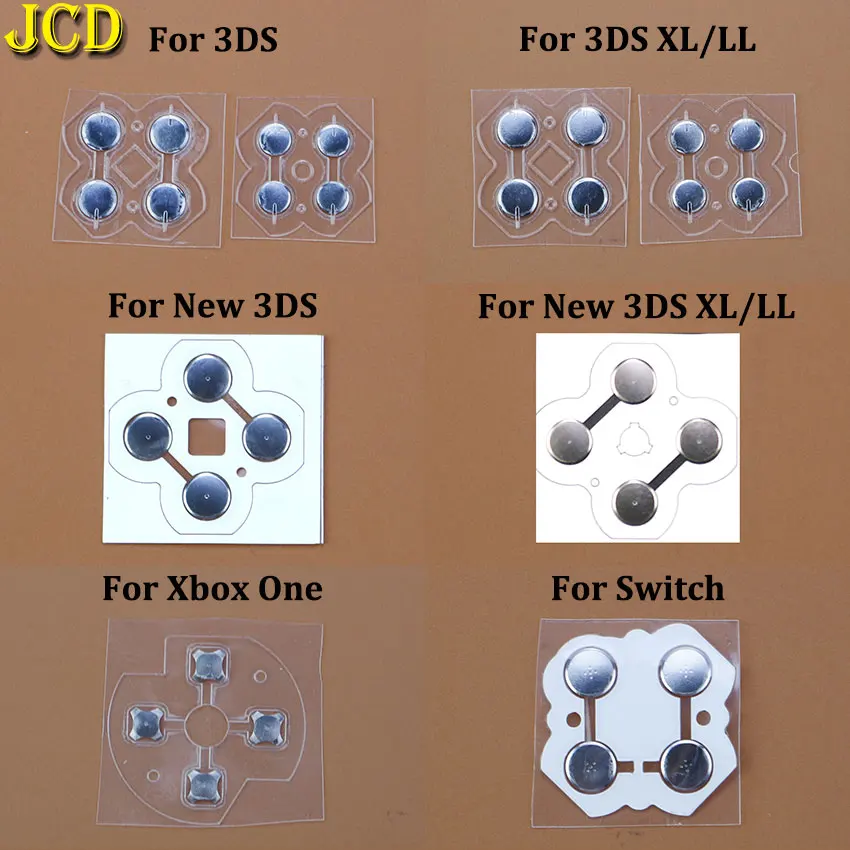 JCD Für Xbox One/Serie S X Für Schalter NS Controller D Pad Taste Metall Dome Leitfähigen Film Für 3DS XL LL Neue 3DS 3DSXL 3DSLL Image