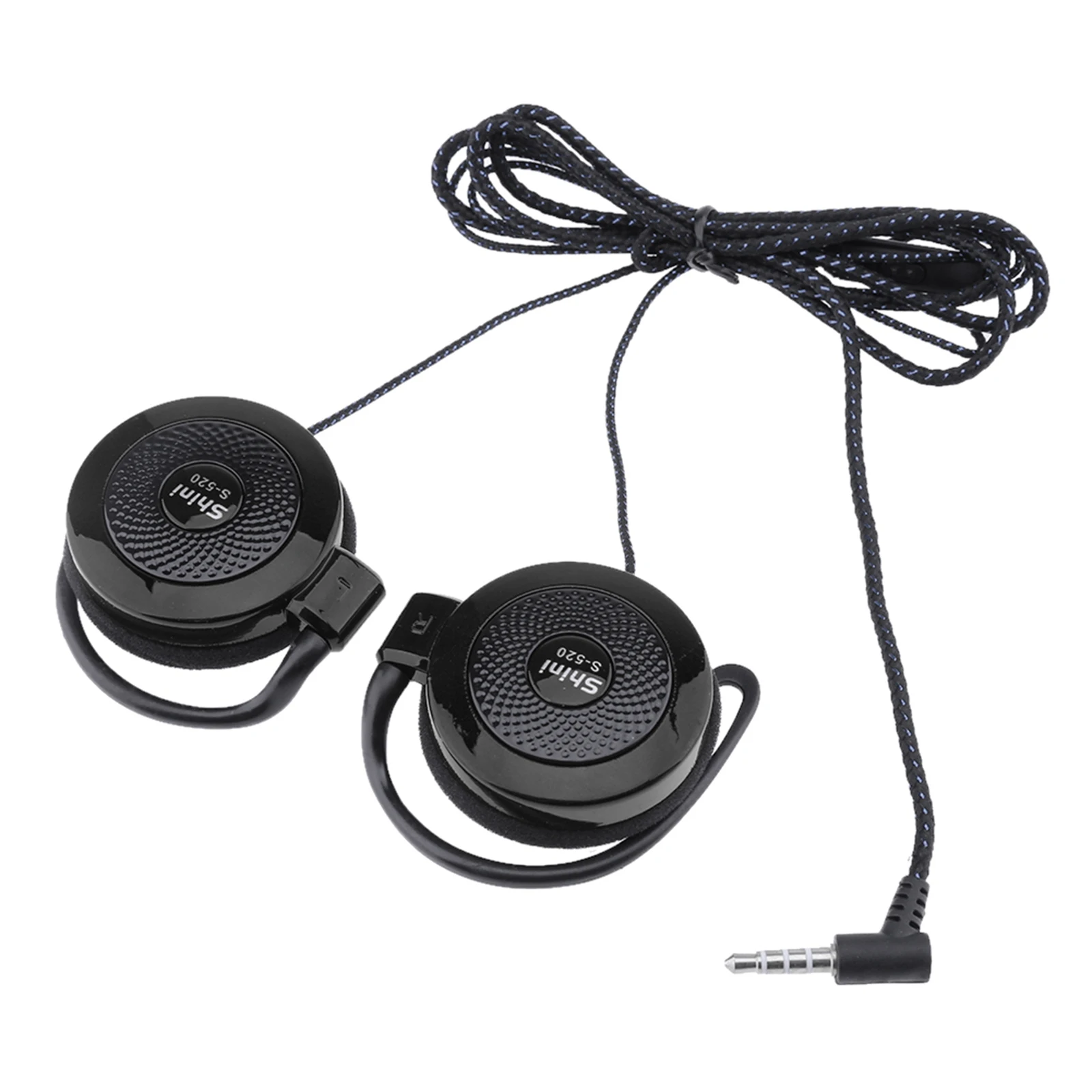 【Ausverkauf】 3,5 mm kabelgebundenes Headset, Ohrbügel-Headsets, Stereo-Spiel-Sportkopfhörer mit Mikrofon für Telefon, Stereo-Spiel-Sportkopfhörer