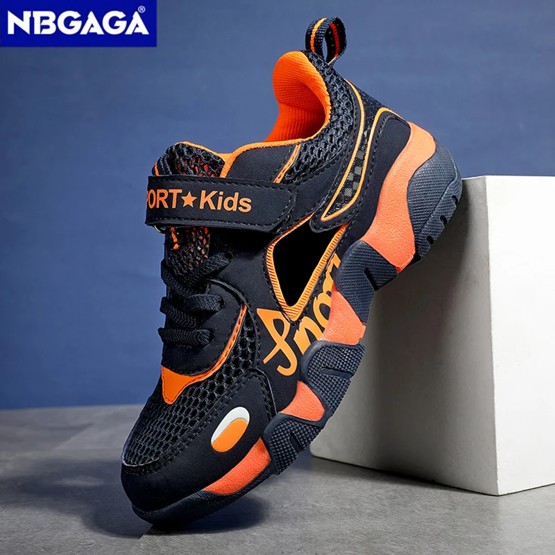 Neue atmungsaktive Mesh-Sneaker für Kinder, Jungen, Sommer-Freizeitschuhe, rutschfest, stoßfest, Outdoor-Sportschuhe für Kinder, Wanderschuhe