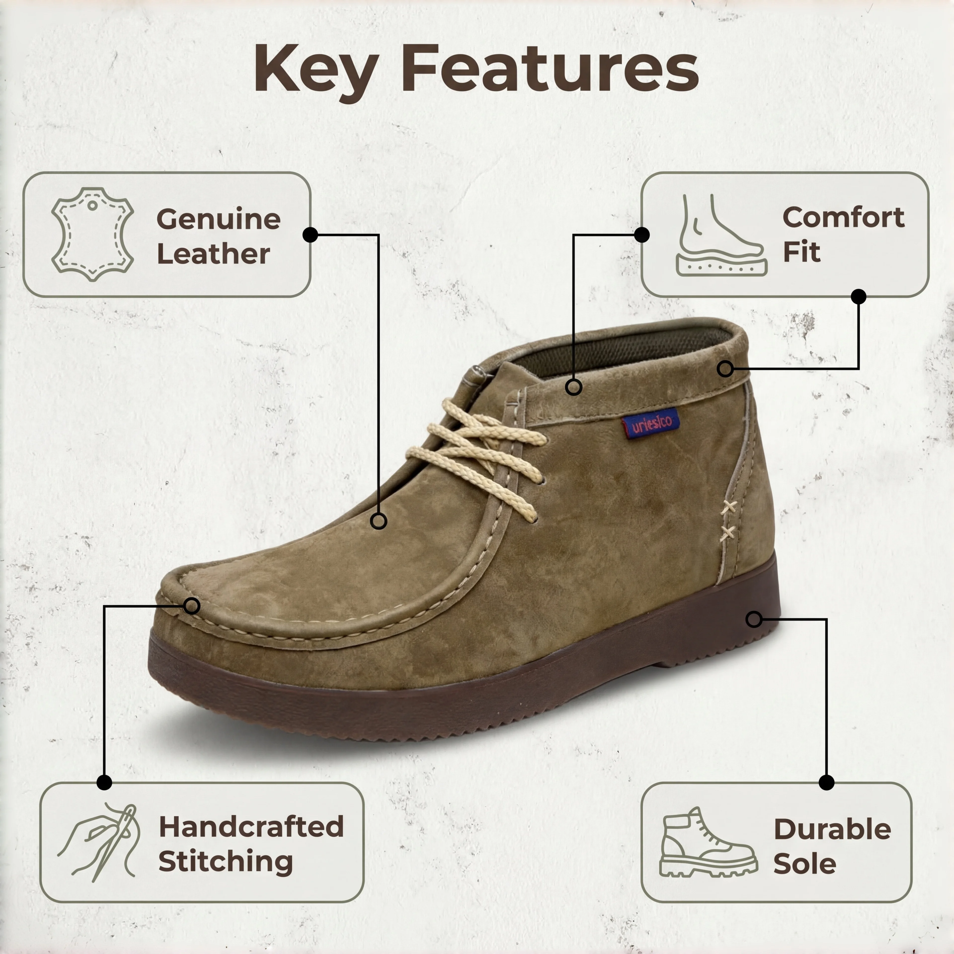 Herren Premium-Lederstiefel, handgefertigt und genäht, elegante Mokassins, Chelsea Boots für Herren, Botas para hombre, Chukka Boots