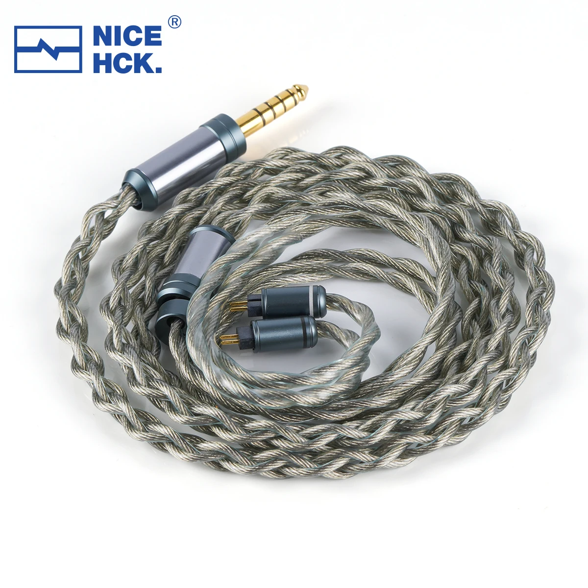 NICEHCK EngrCuPt Limitierte Auflage Kabel aus Kupfer-Platin-Legierung Kopfhörer-Upgrade-Kabel Vergoldet OFC 0,78mm 2-Pin 4,4mm Stecker Image