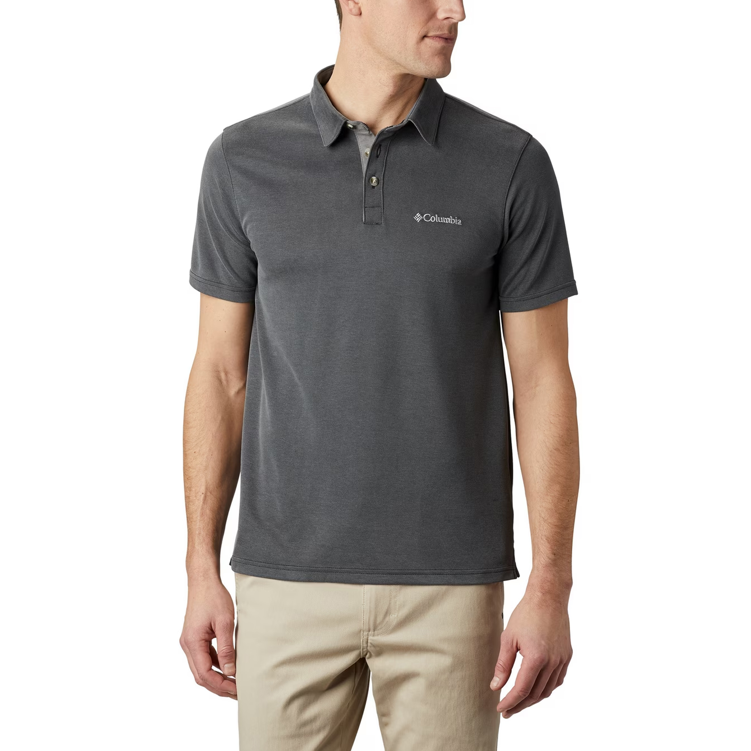 Columbia - "Nelson Point" Poloshirt für Herren (Grau/Silber)