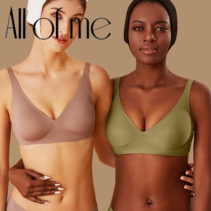 Soutien-gorge en latex sans couture pour femme, lingerie sexy, soutien-gorge sans armatures, lingerie douce pour femme, bralette grande taille S-XL