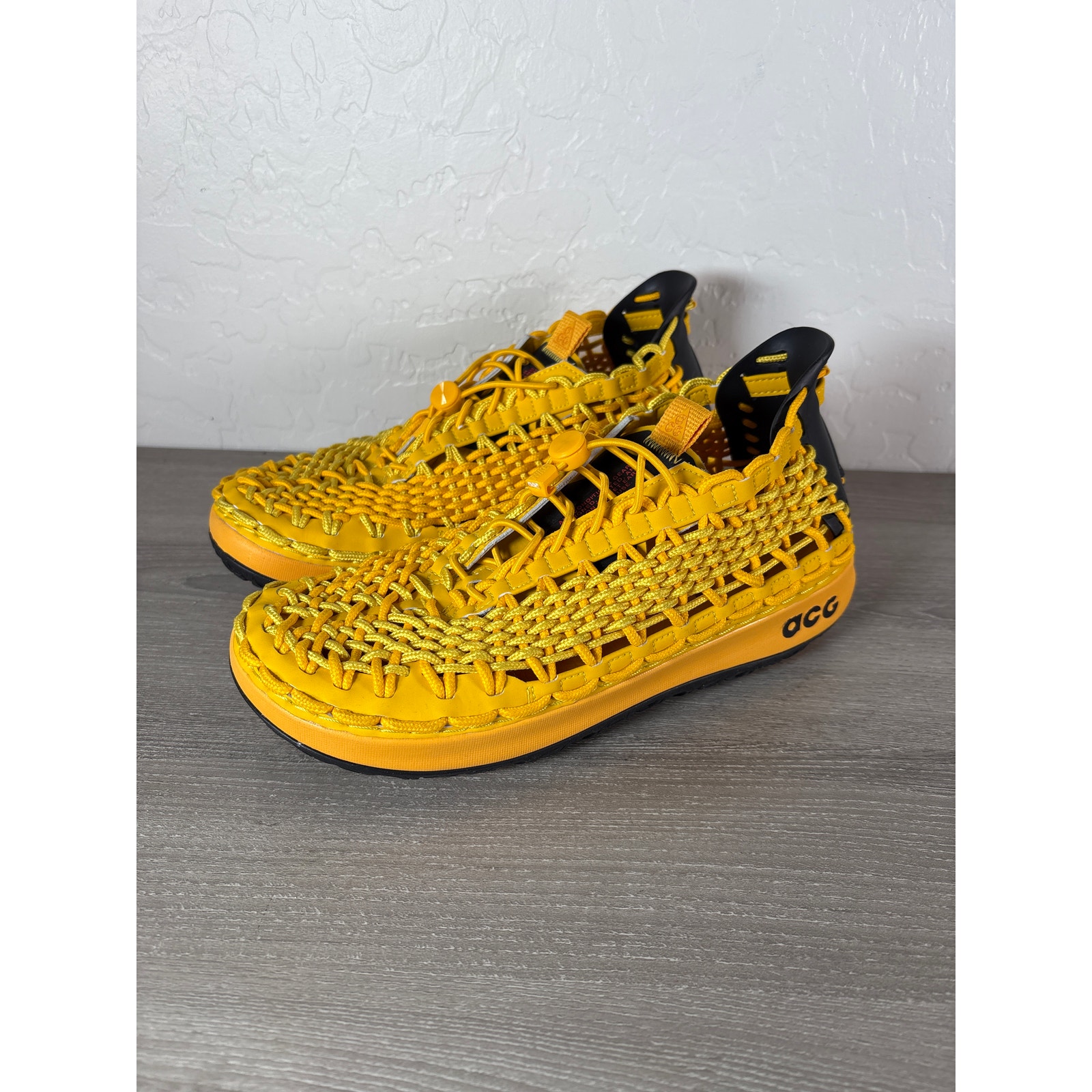 Nike Shoes | Brand New Nike Acg Watercat+ Men's Shoes Black/University Size 8 Gold Cz0931-003 | Color: Yellow | Size: 8