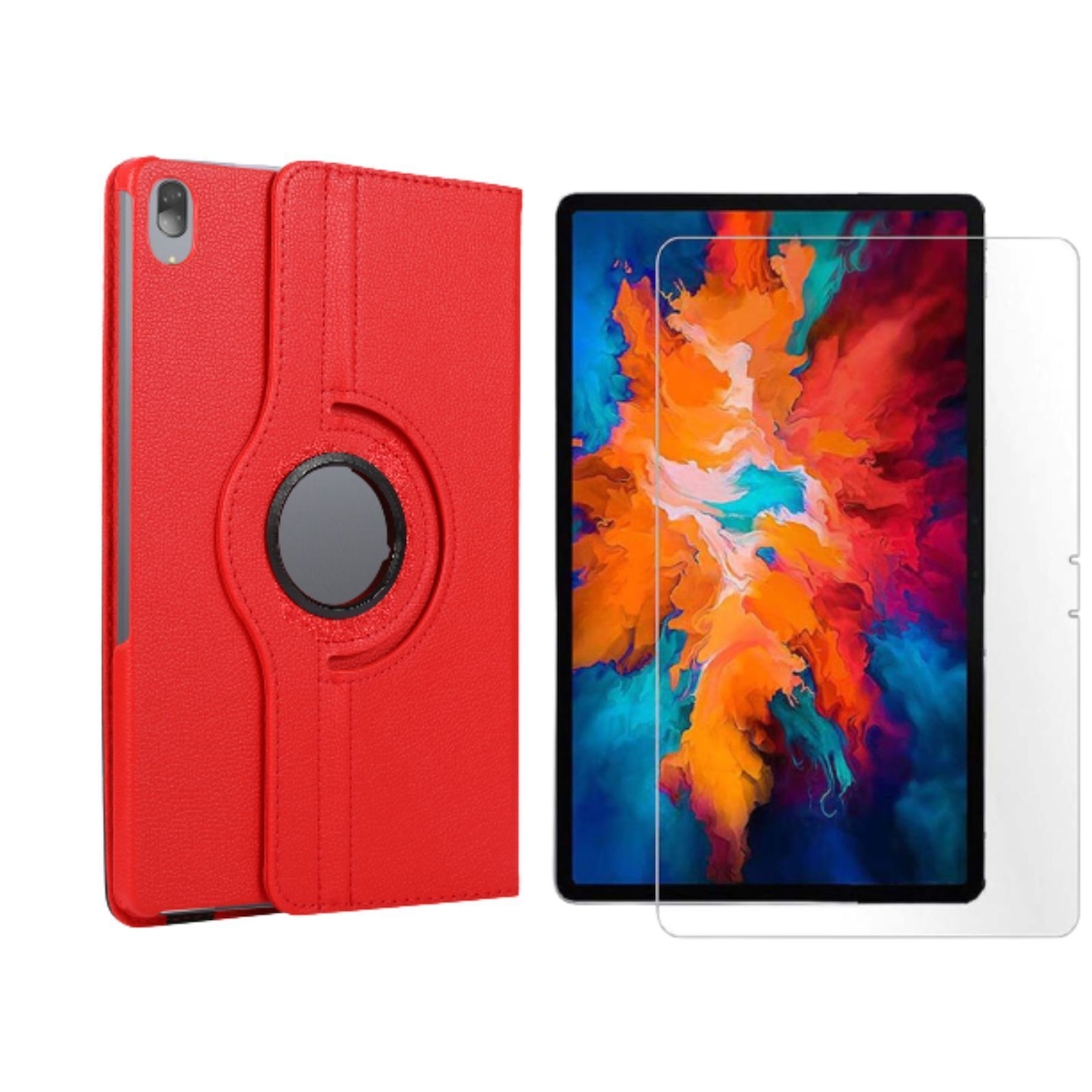 Lobwerk 2in1 Set für Lenovo Tab P11 Pro TB-J706F 11.5 Zoll Tablet mit Schutzhülle + Schutzglas mit Auto Sleep/Wake Hülle Image