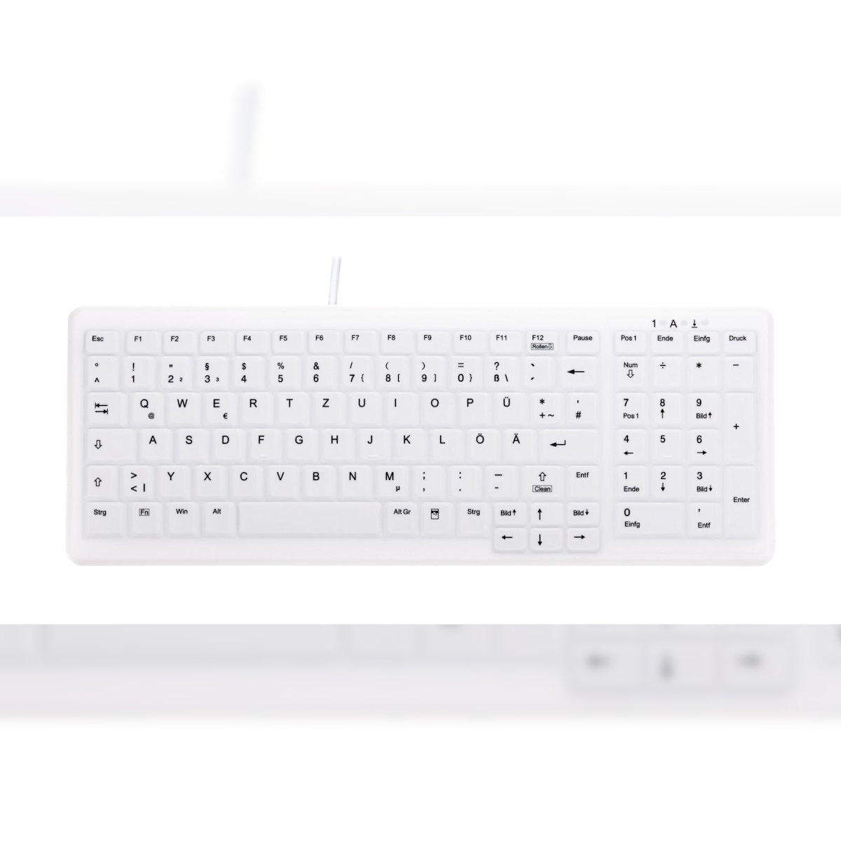 Cherry AK-C7000F-U1-W/GE - wischdesinfizierbar (abnehmbare Membrane) - weiß - deutsch Image