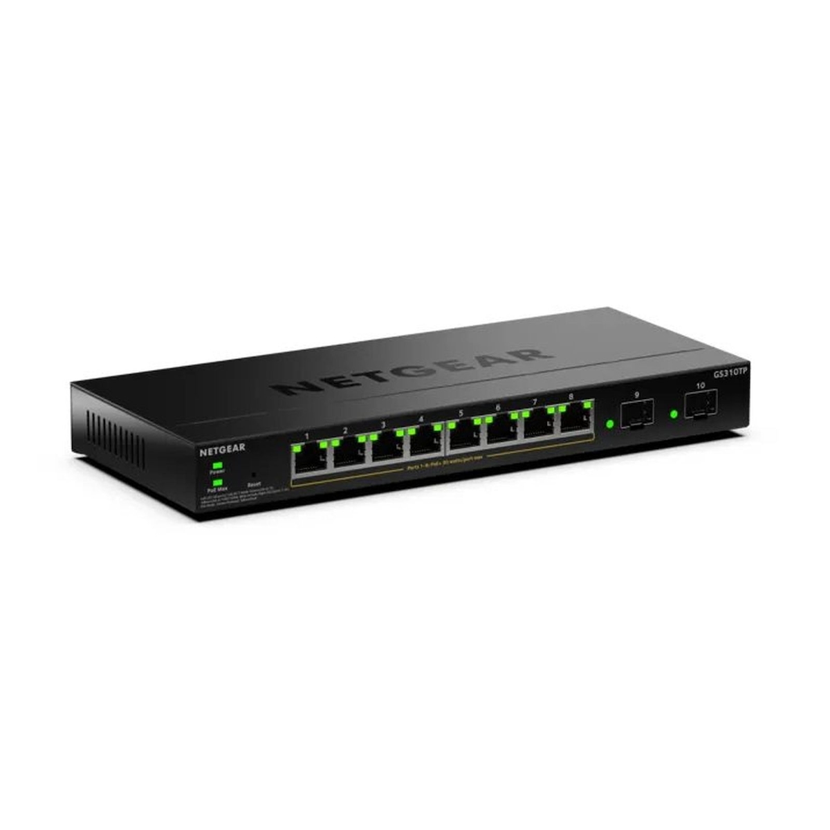 Netgear GS310TPv2 - Switch - 2+/L3 Lite - Smart - 8 x 10/100/1000 (PoE+)