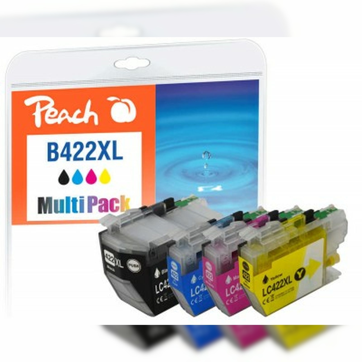 Peach Patrone Brother LC-422XL MultiPack kompatibel Image