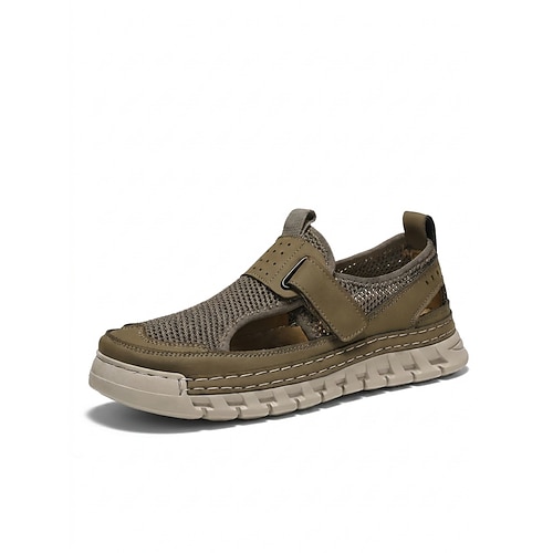 Geschlossene Herren-Fischersandalen, verstellbare Komfort-Strandschuhe für Strandurlaub, Spaziergänge am Meer, Urlaubsreisen und lässige Sommerkleidung Image
