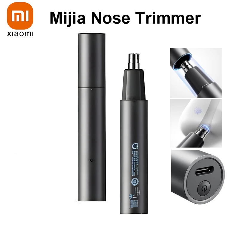Original XIAOMI Mijia Nasenhaartrimmer für Männer und Frauen - USB-Aufladbarer Schmerzloser Ohr-, Nasen- und Augenbrauen-Trimmer Kompakter Taschenformat Image