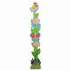 Fantasy Fields Kids Pink Wooden Growth Height Chart Girls Wall Hanging TD-0072A