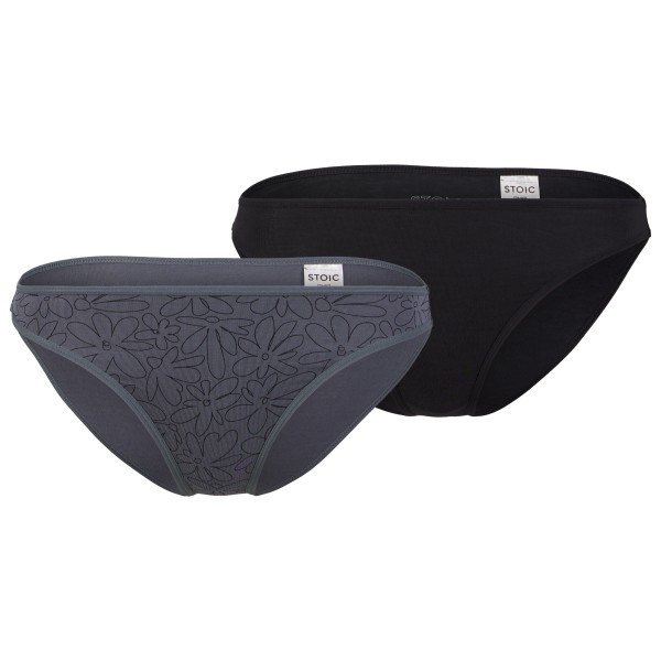 Stoic - Women's TrosaSt. Brief 2-Pack - Kunstfaserunterwäsche Gr L schwarz