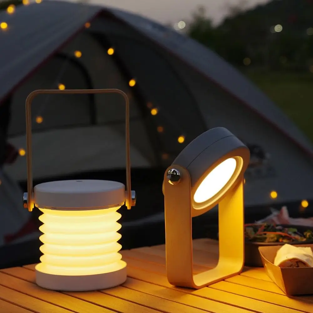 Lanterne suspendue télescopique, lampe de table, lampe de bureau pliable portable, lampe de chevet à intensité variable, lampe de lecture, lampe de camping, lampe de nuit