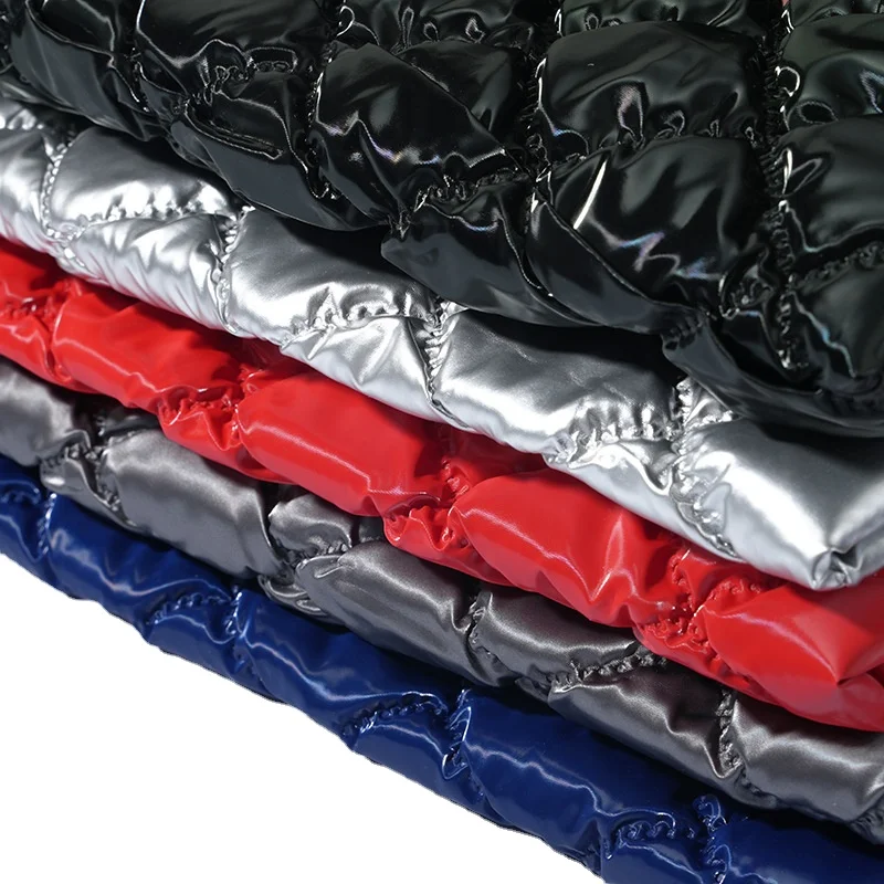 Mattes PU-Leder, gesteppter Ultraschall-Prägestoff, gesteppter Baumwoll-Verbundstoff für Bekleidungsgepäck, 137 cm Breite Image