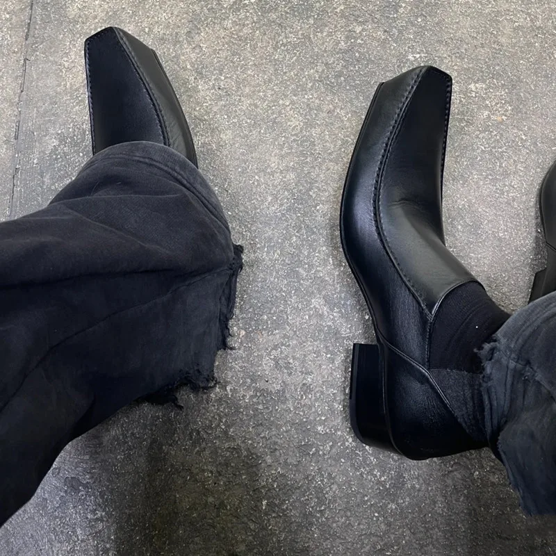 Schwarze Loafer für Damen, hohe Plateausohle, Oxford-Schuhe mit dicker Sohle, formelle Business-Schuhe, Slip-on-Lederschuhe, Freizeitschuhe, Größe 43